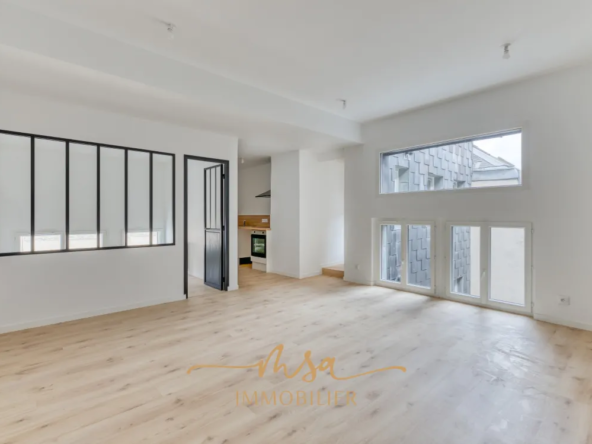 Appartement F3 rénové à Rouen avec vue dégagée