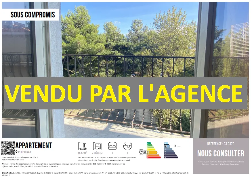 Appartement à rénover à Perpignan avec vue sur parc 