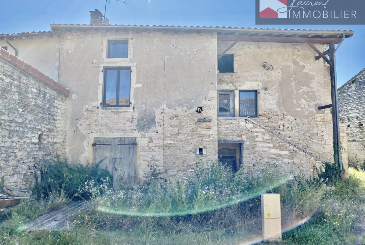 Maison en pierre à rénover avec jardin et tour - Plottes 