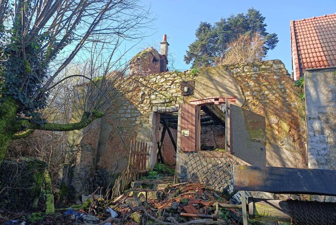 Grand terrain avec bâtiment à Brinay 