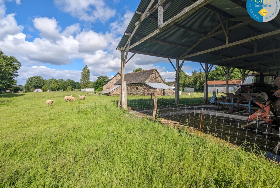 Longère en campagne à PLELAN LE GRAND avec vue sur Brocéliande 