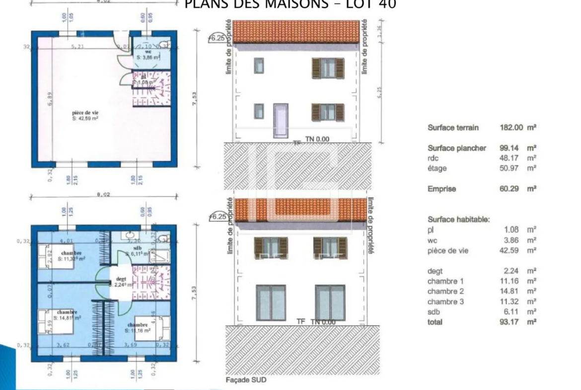 Maison récente à Carnoules avec 3 chambres 