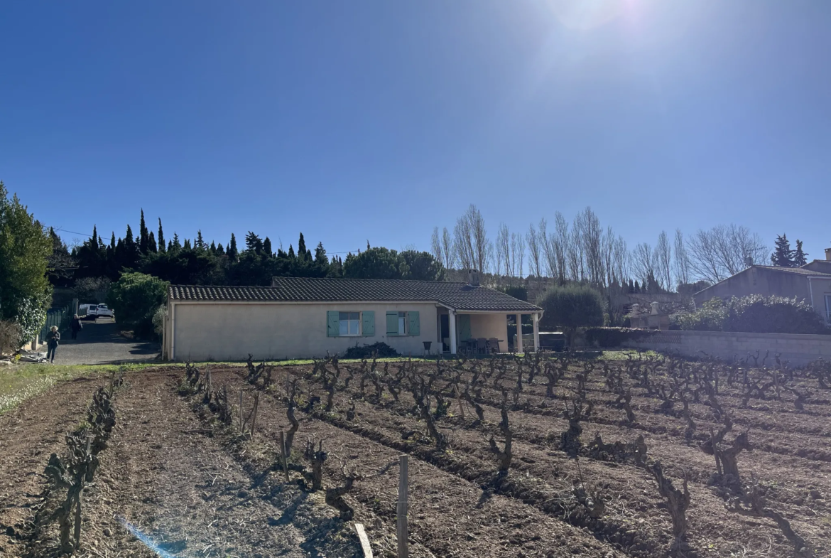 Villa 4 chambres de plain pied avec vue panoramique - Montbrun des Corbières 