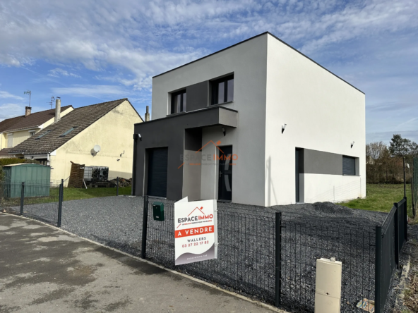 Maison cubique individuelle 3 chambres à Douchy-les-Mines