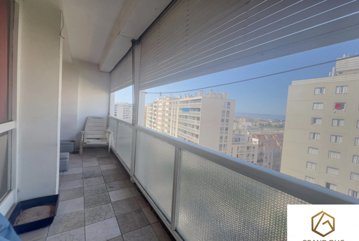 Appartement 68m2, 2 chambres, terrasse 10m2, Marseille 13004 