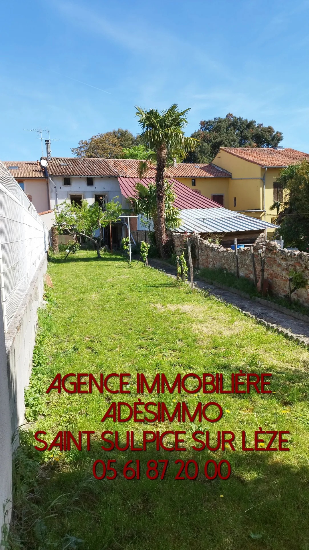 Maison de village avec jardin et garage à Lézat St Sulpice sur Lèze 