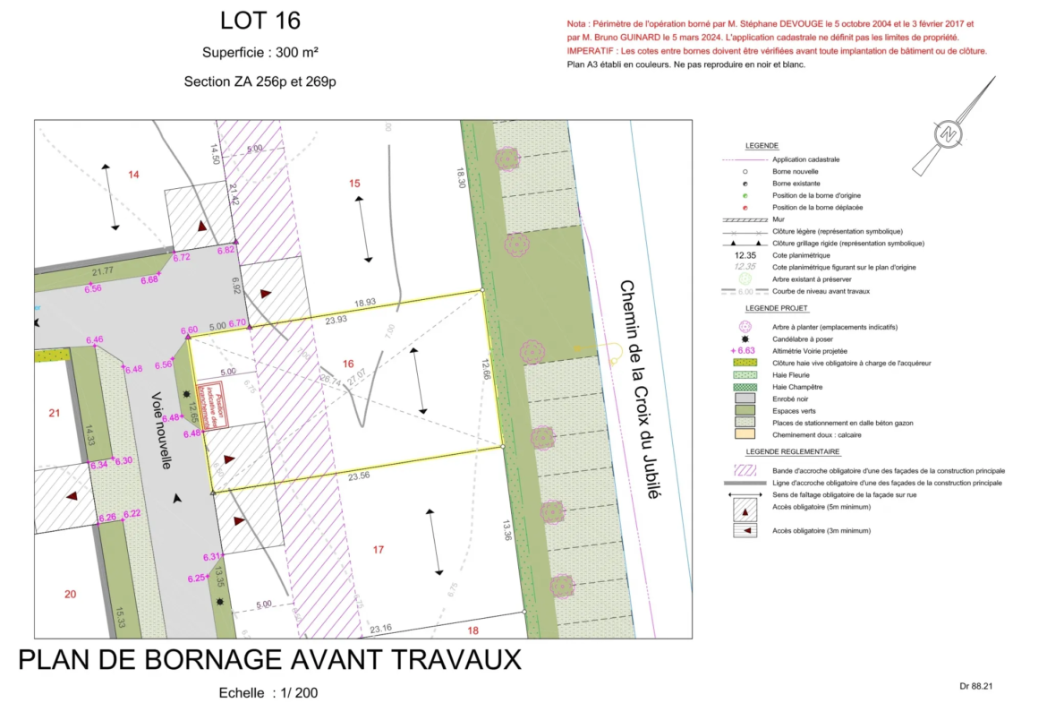 Terrain viabilisé 300 m2 lot 16 à Mornac-sur-Seudre 