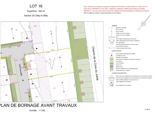 Terrain viabilisé 300 m2 lot 16 à Mornac-sur-Seudre