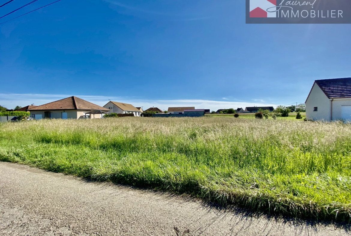 Terrain constructible à Marnay - Vue sur les champs 