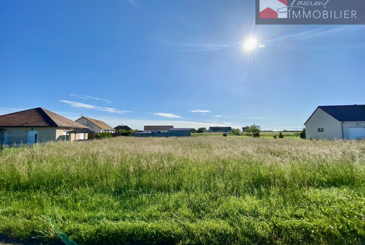 Terrain constructible à Marnay - Vue sur les champs 