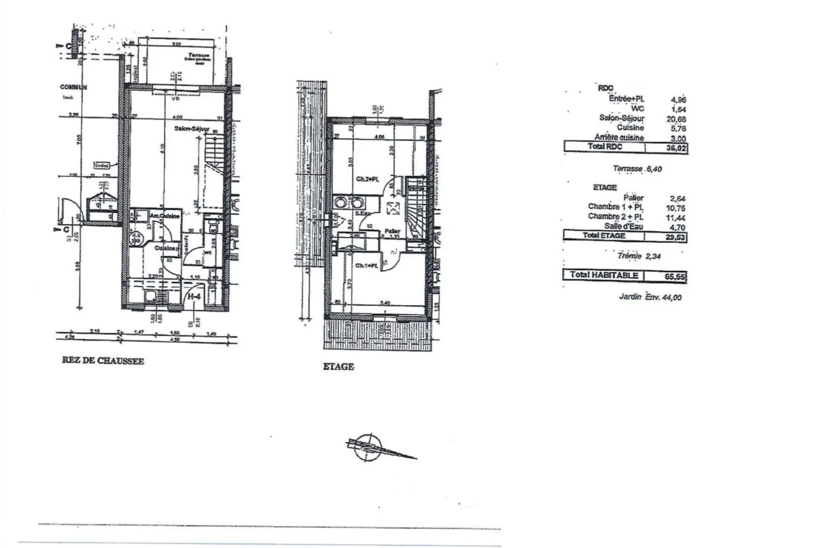 Maison en copropriété T3 à Bergerac de 65.55m2 