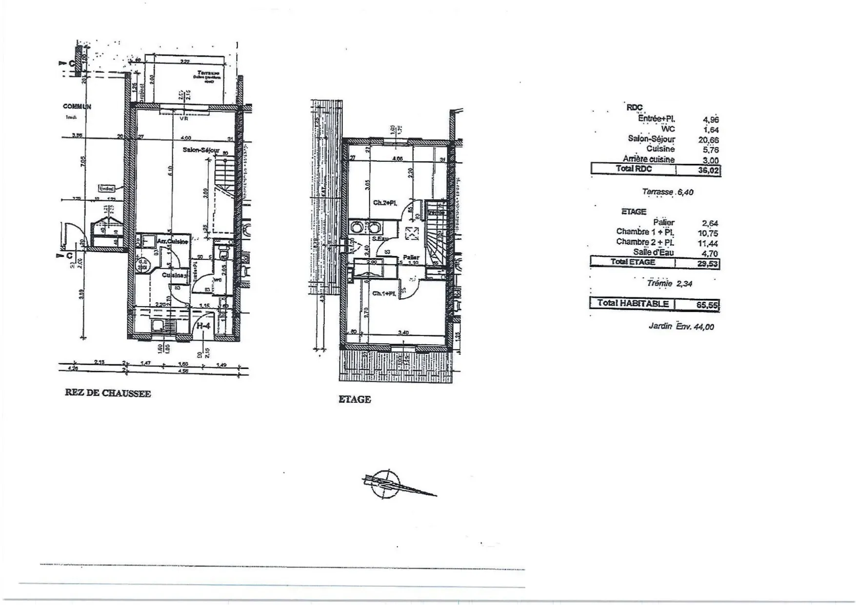 Maison en copropriété T3 à Bergerac de 65.55m2 