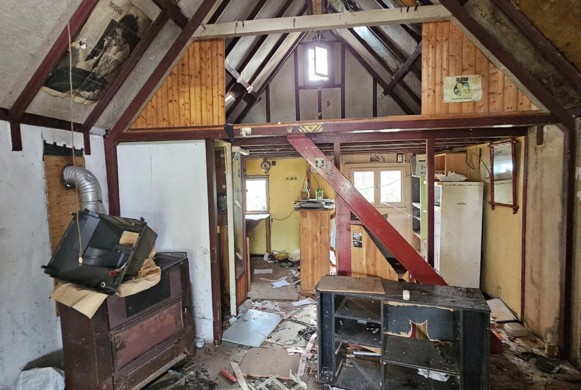 Terrain de loisirs avec chalet - Ferrieres en Gatinais 