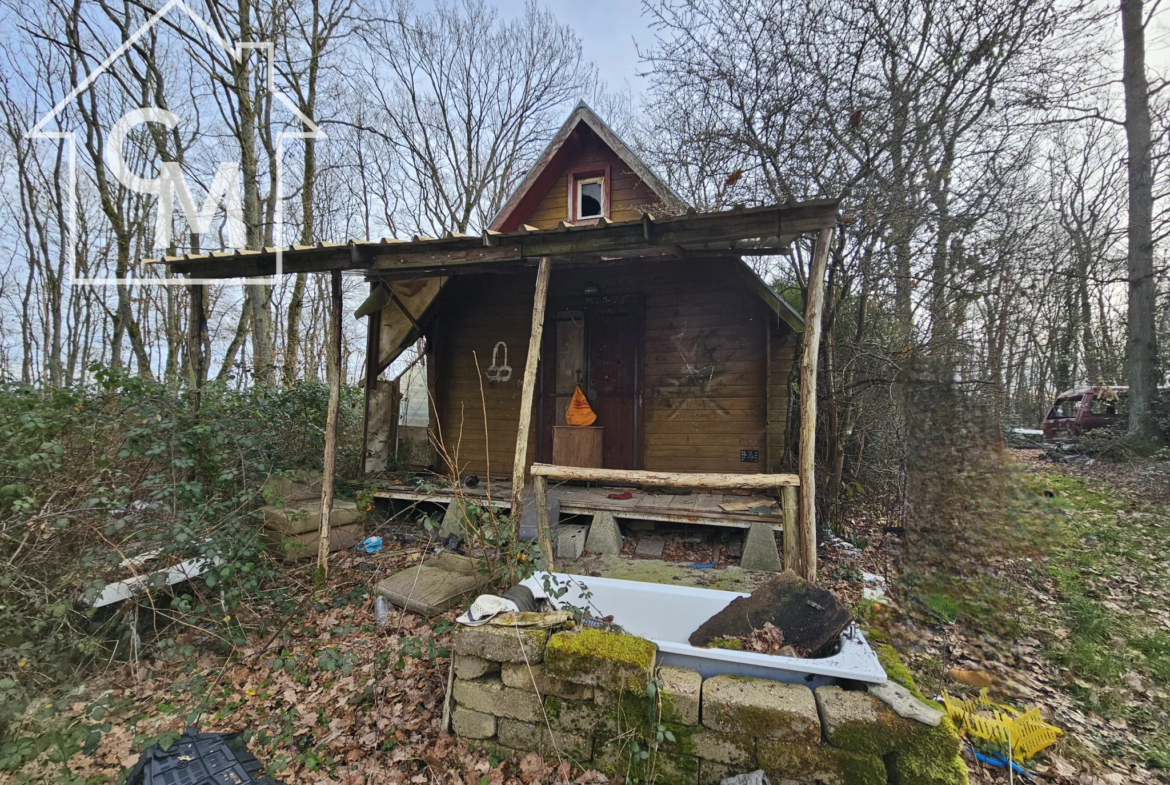 Terrain de loisirs avec chalet - Ferrieres en Gatinais 