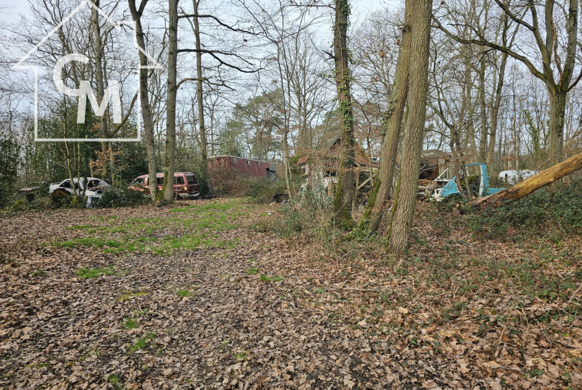 Terrain de loisirs avec chalet - Ferrieres en Gatinais 