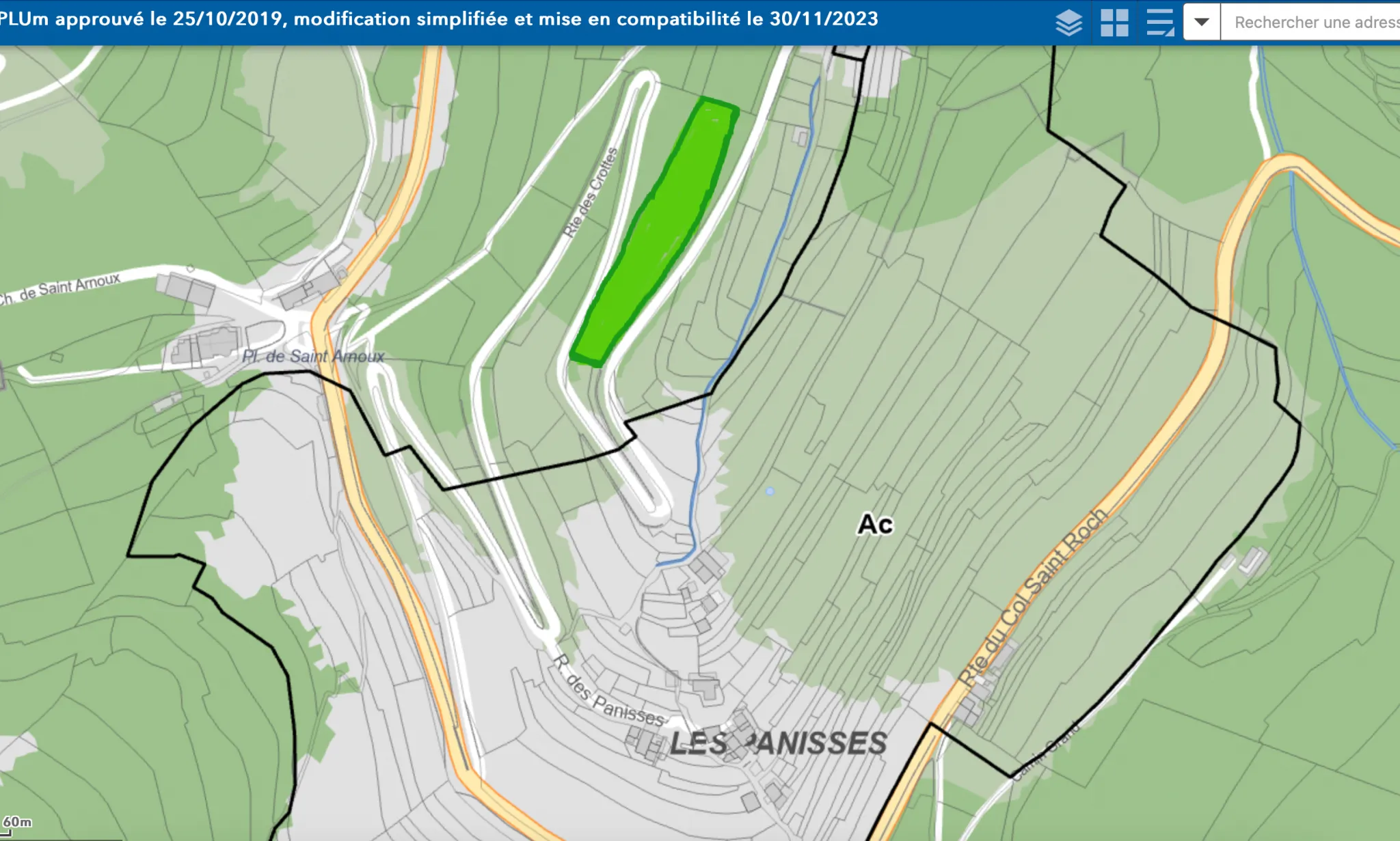 Terrain boisé de 2 988 m2 à Lantosque 