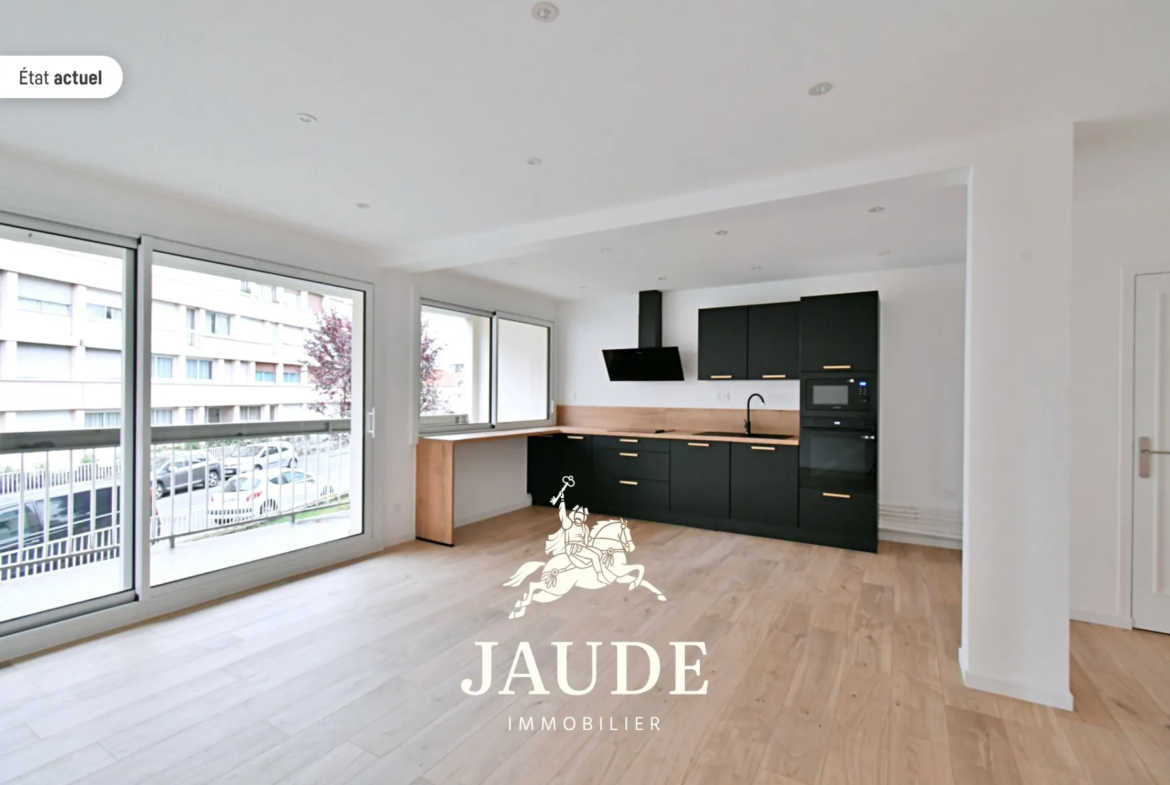 Appartement F4 entièrement rénové avec balcon à Clermont-Ferrand 