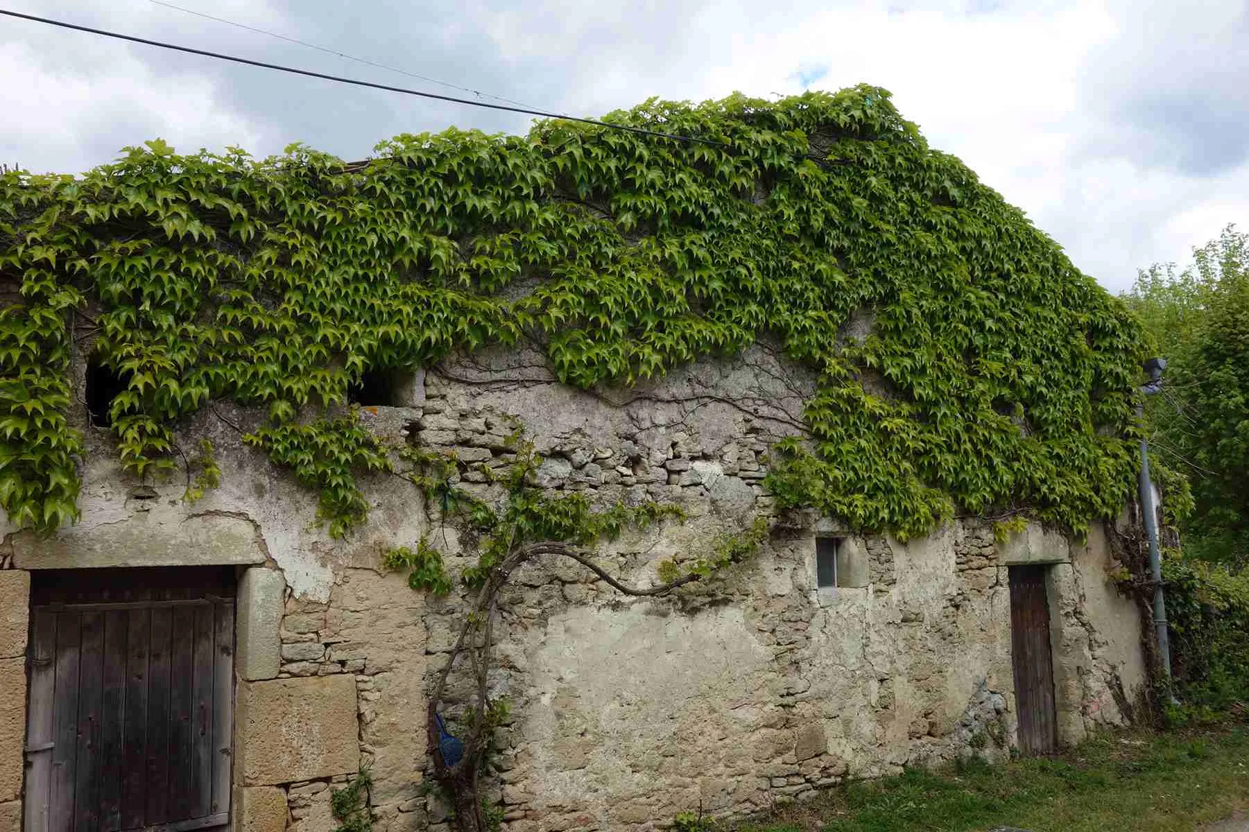 Maison en pierre avec dépendances à rénover - Anglade 