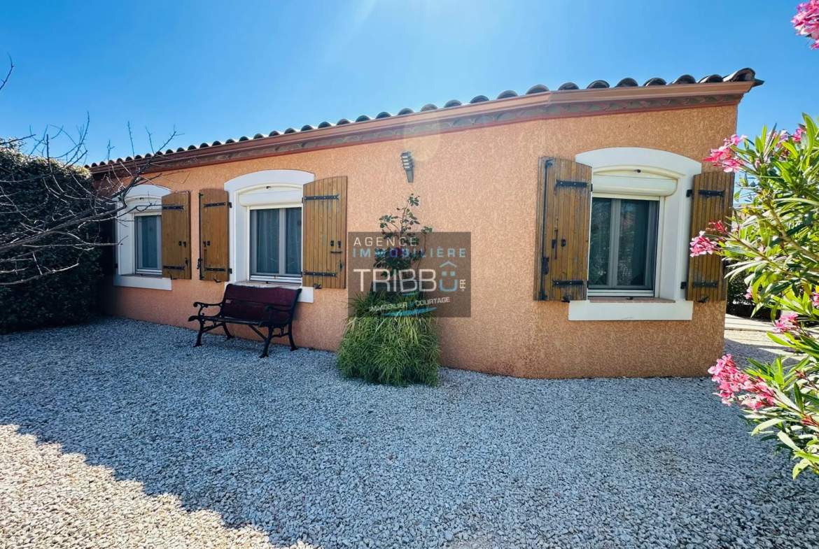 Villa moderne à Tresserre avec jardin et terrasse plein sud 