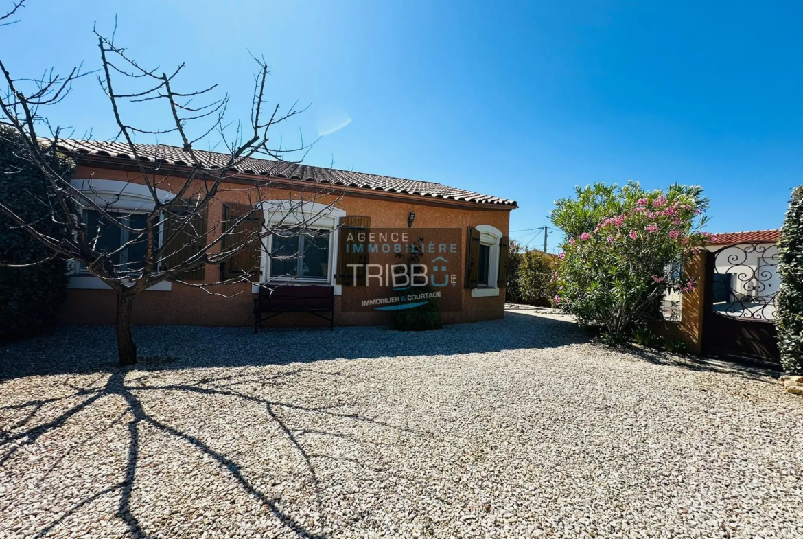 Villa moderne à Tresserre avec jardin et terrasse plein sud 