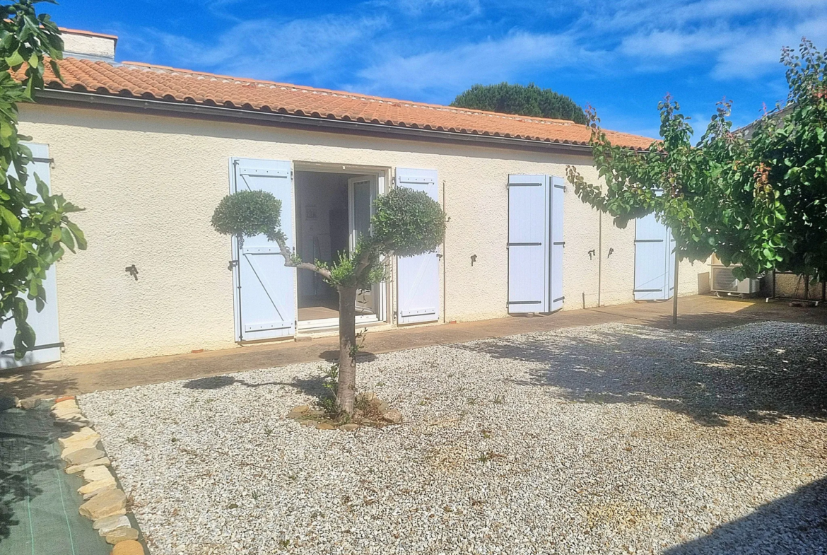 Vente - Villa plain pied avec garage et jardin à St Marcel Sur Aude 