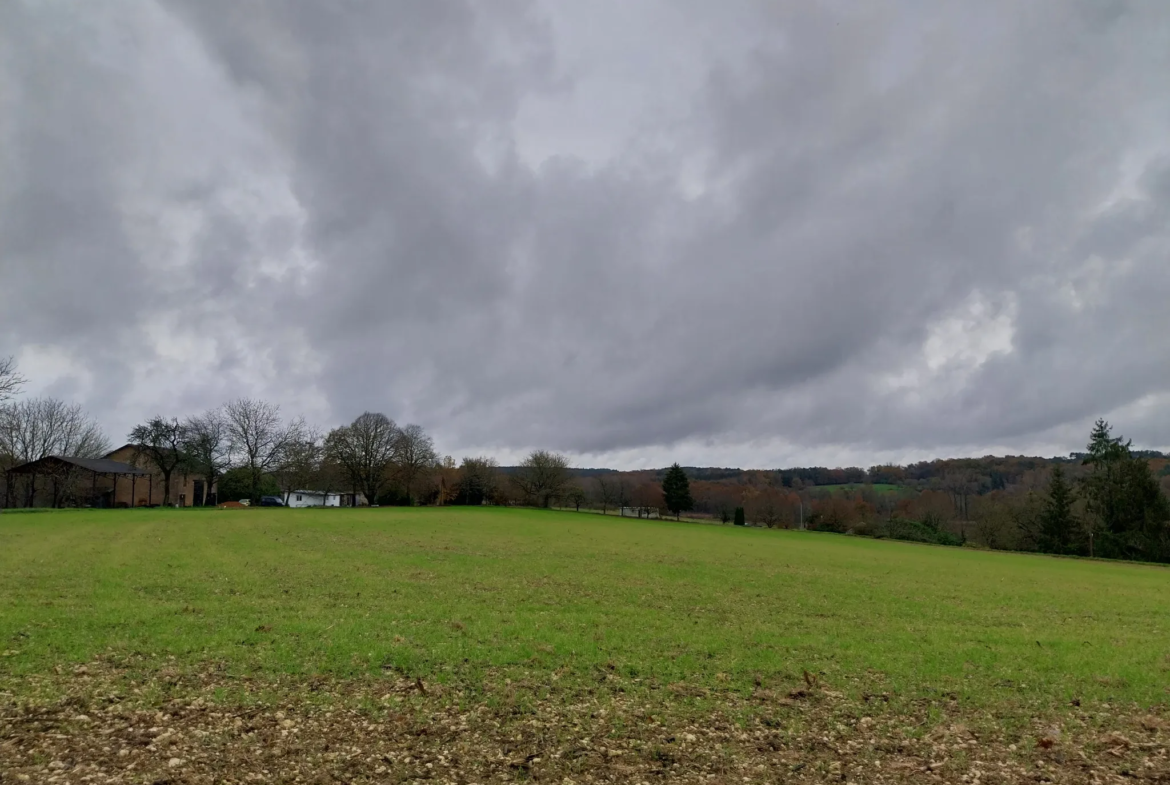 Terrain à vendre de 1,8 hectare à Agonac - Vue sur la vallée 