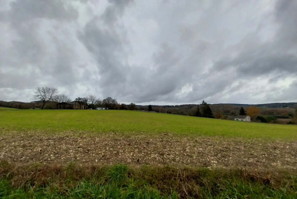 Terrain à vendre de 1,8 hectare à Agonac - Vue sur la vallée 