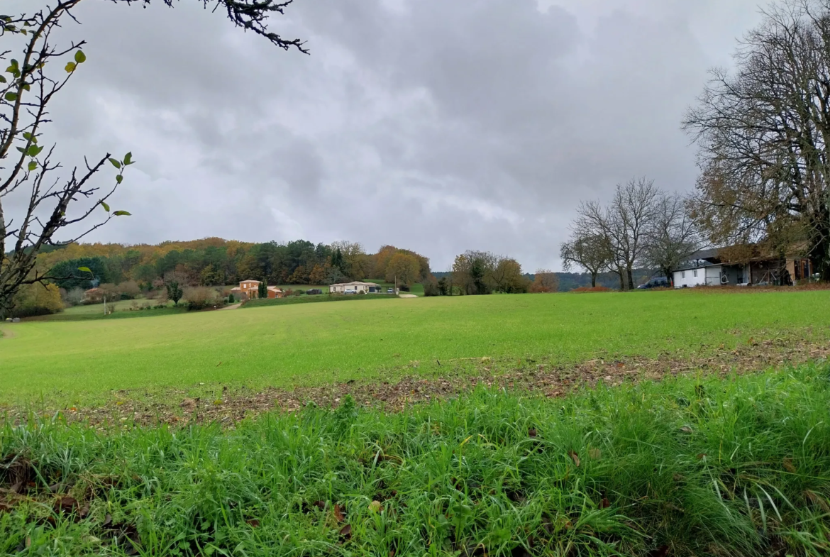 Terrain à vendre de 1,8 hectare à Agonac - Vue sur la vallée 