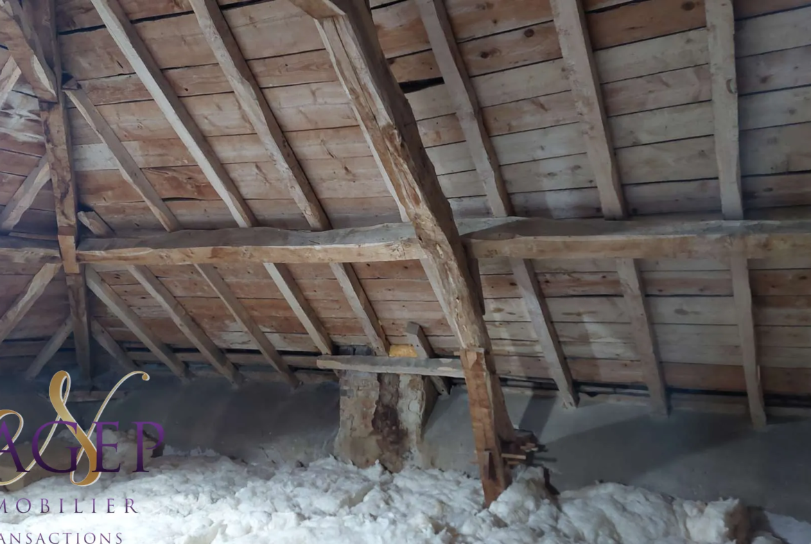 Maison en pierre avec grange et terrains à Le Mayet de Montagne 