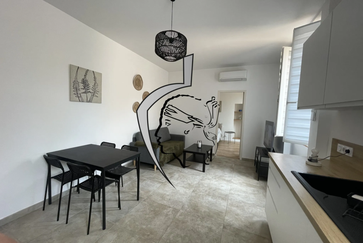 À vendre : appartement deux pièces rénové à Ajaccio 