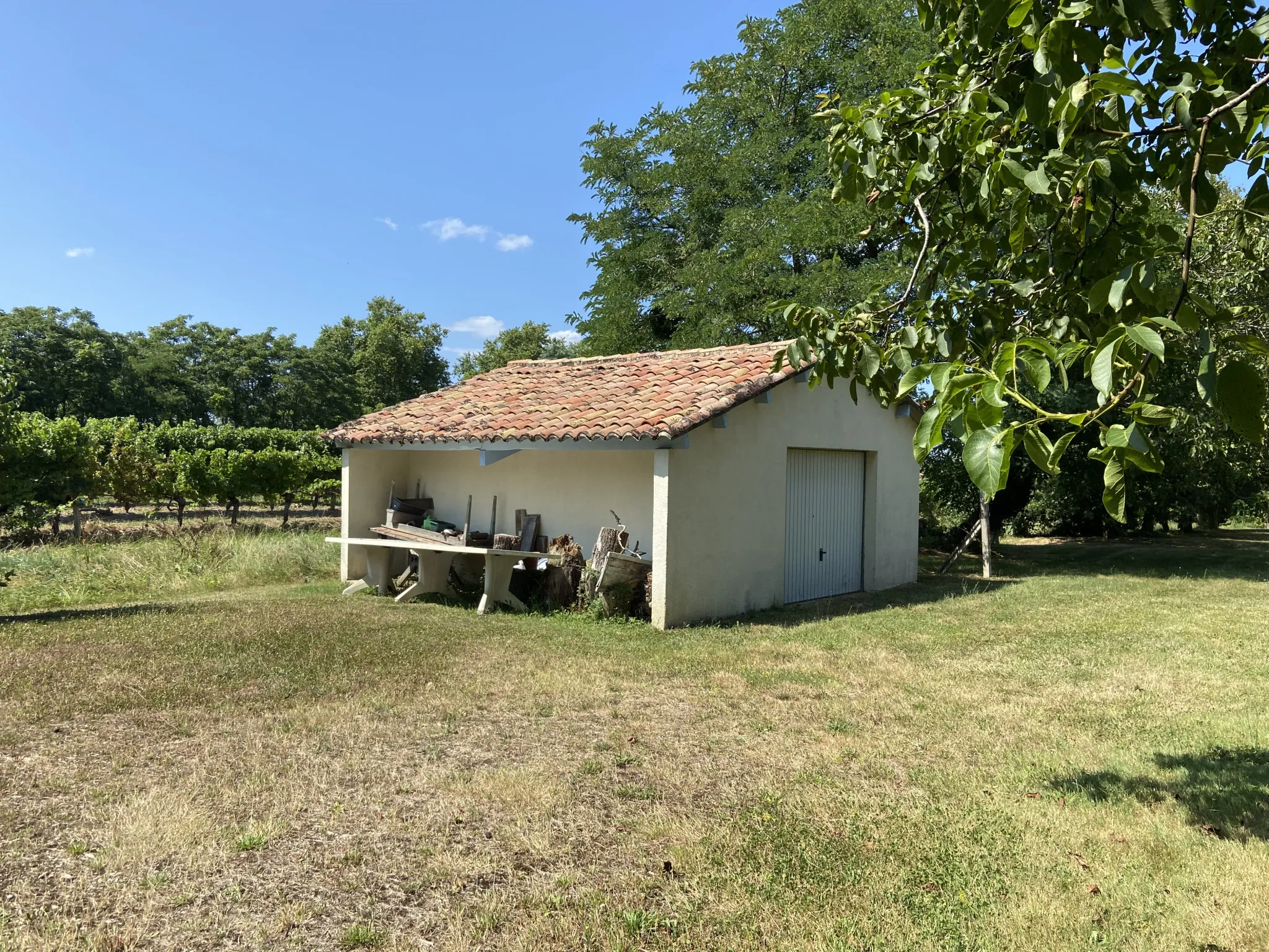 Maison de plain-pied avec piscine et garage à Castelnau d'Auzan-Labarrère 