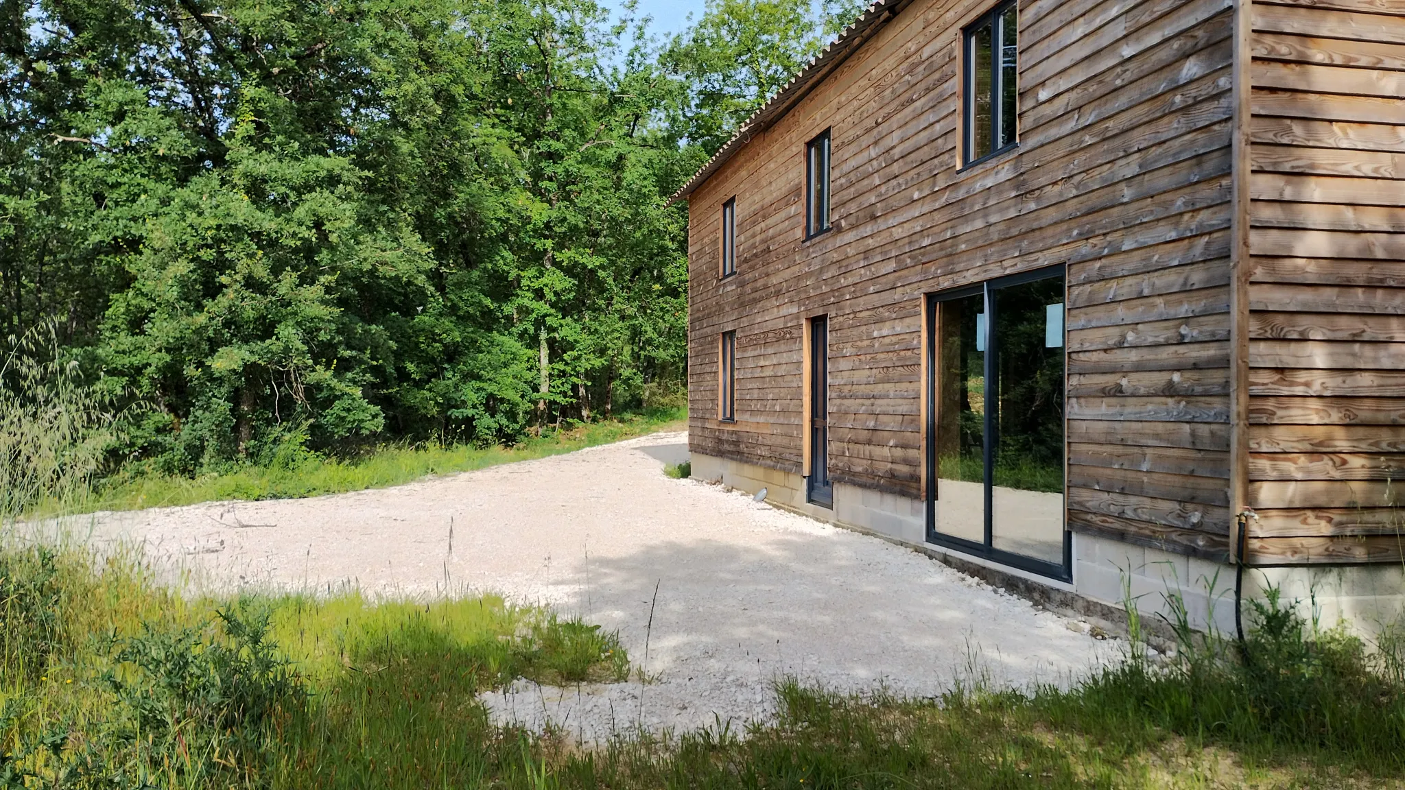 Maison ossature bois à vendre au milieu des bois à Masquieres 