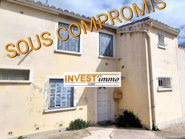 Maison de ville lumineuse à Bouillargues avec 2 chambres et bureau - 119 000 €