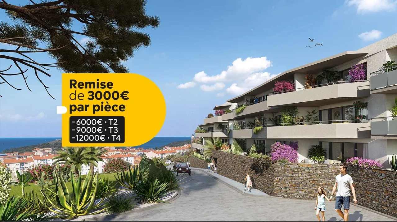 Appartements neufs avec vue sur mer à Port Vendres 