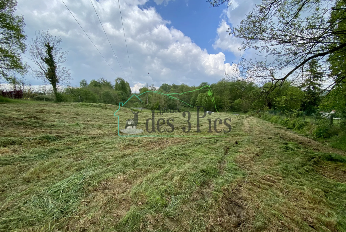 Terrain constructible de plus de 2400 m² à Mancioux 