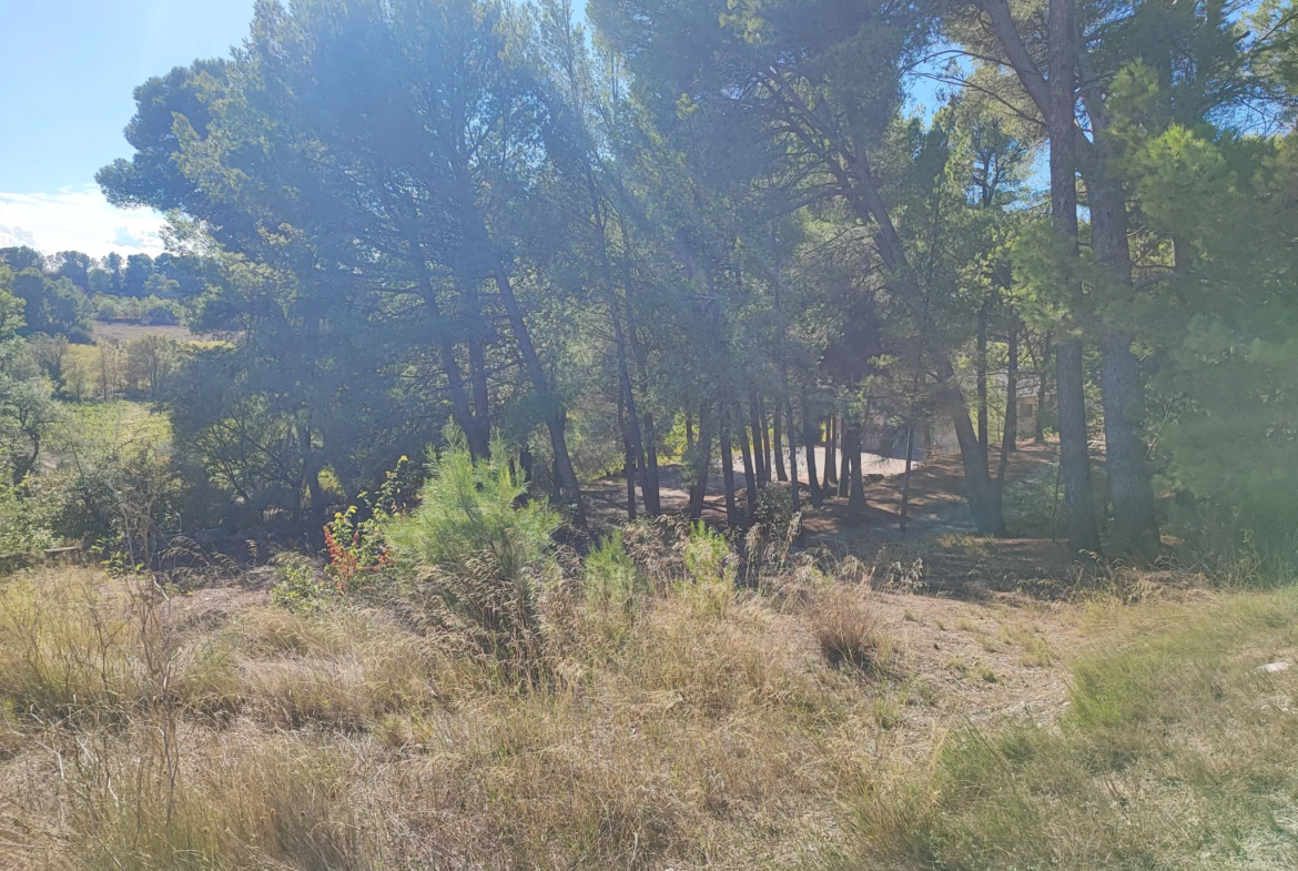 Terrain constructible de 1396 m² à La Redorte dans le Minervois 