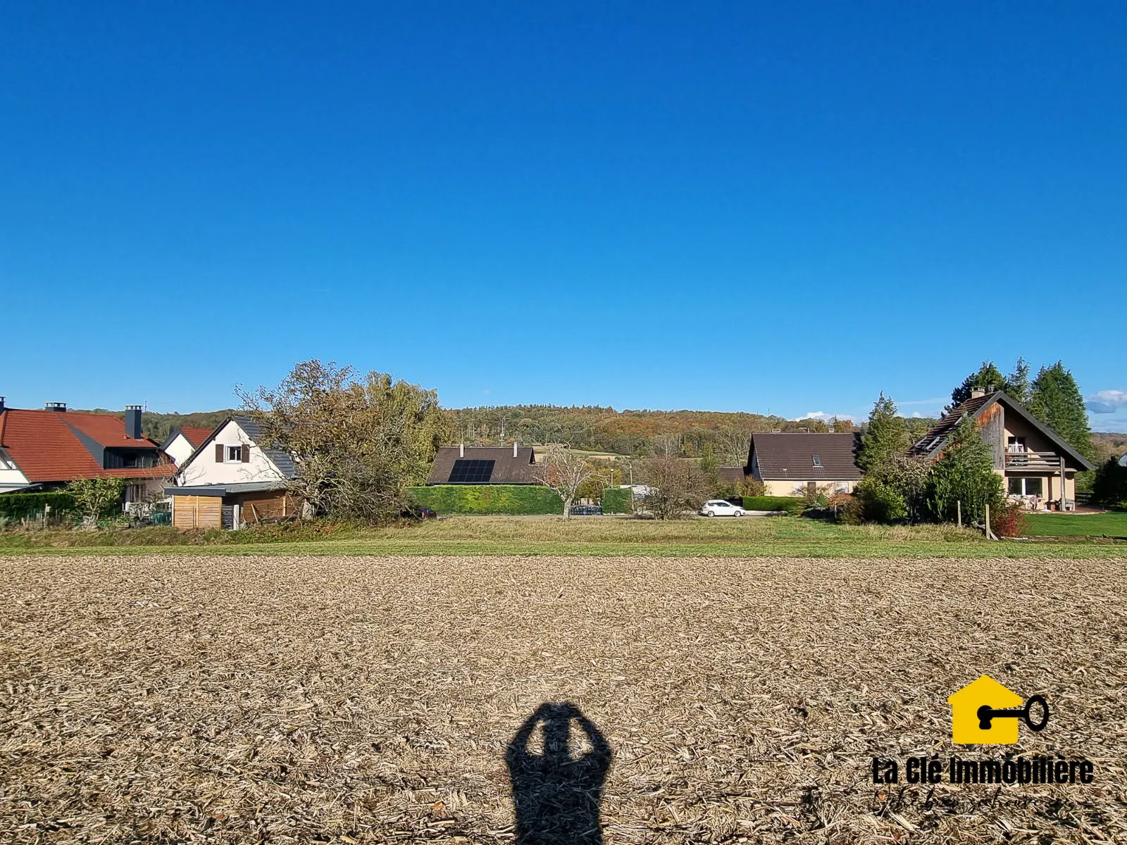 Terrain viabilisé à Hirsingue sur les hauteurs 