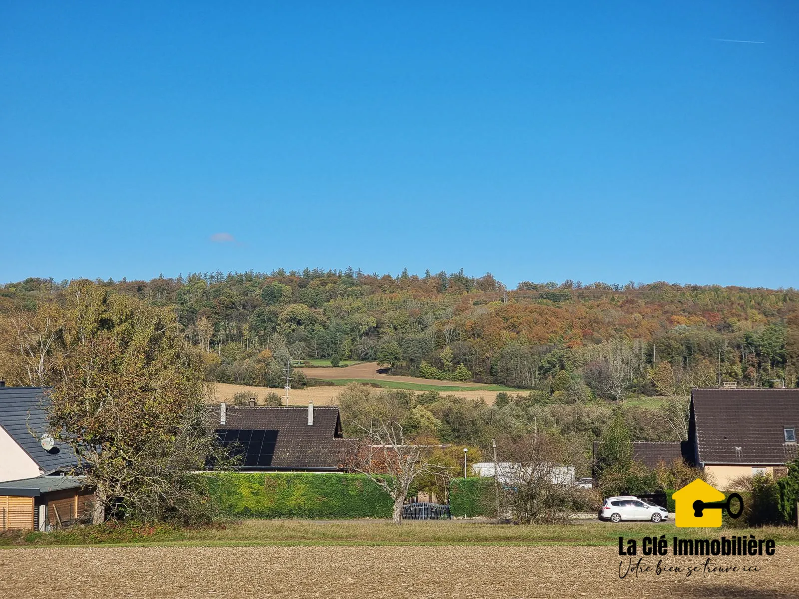 Terrain viabilisé à Hirsingue sur les hauteurs 