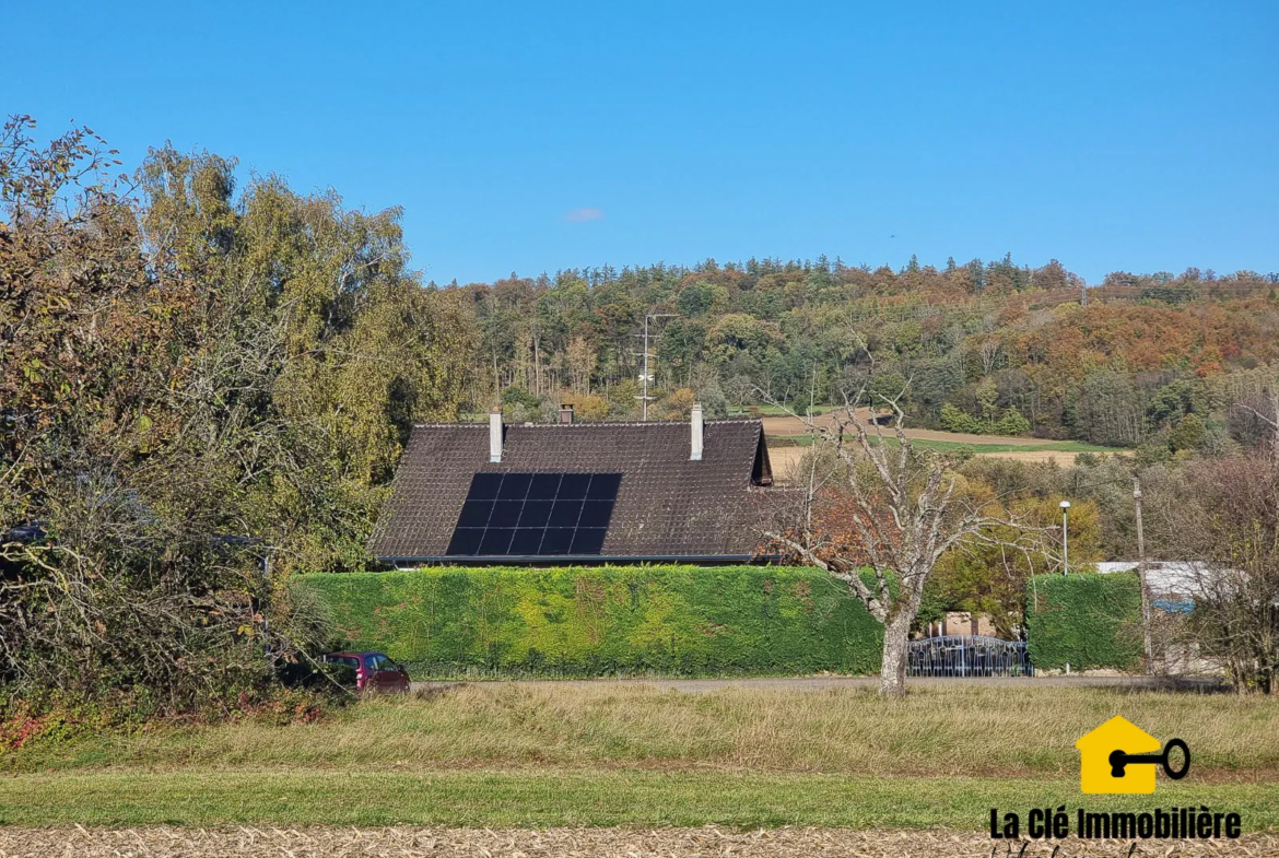 Terrain viabilisé à Hirsingue sur les hauteurs 