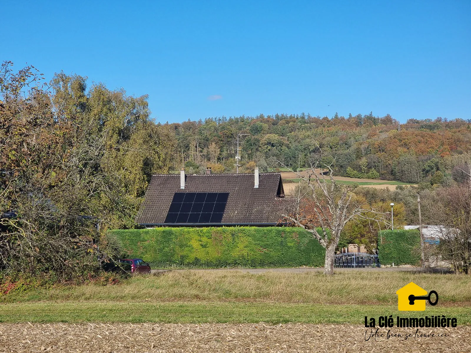 Terrain viabilisé à Hirsingue sur les hauteurs 