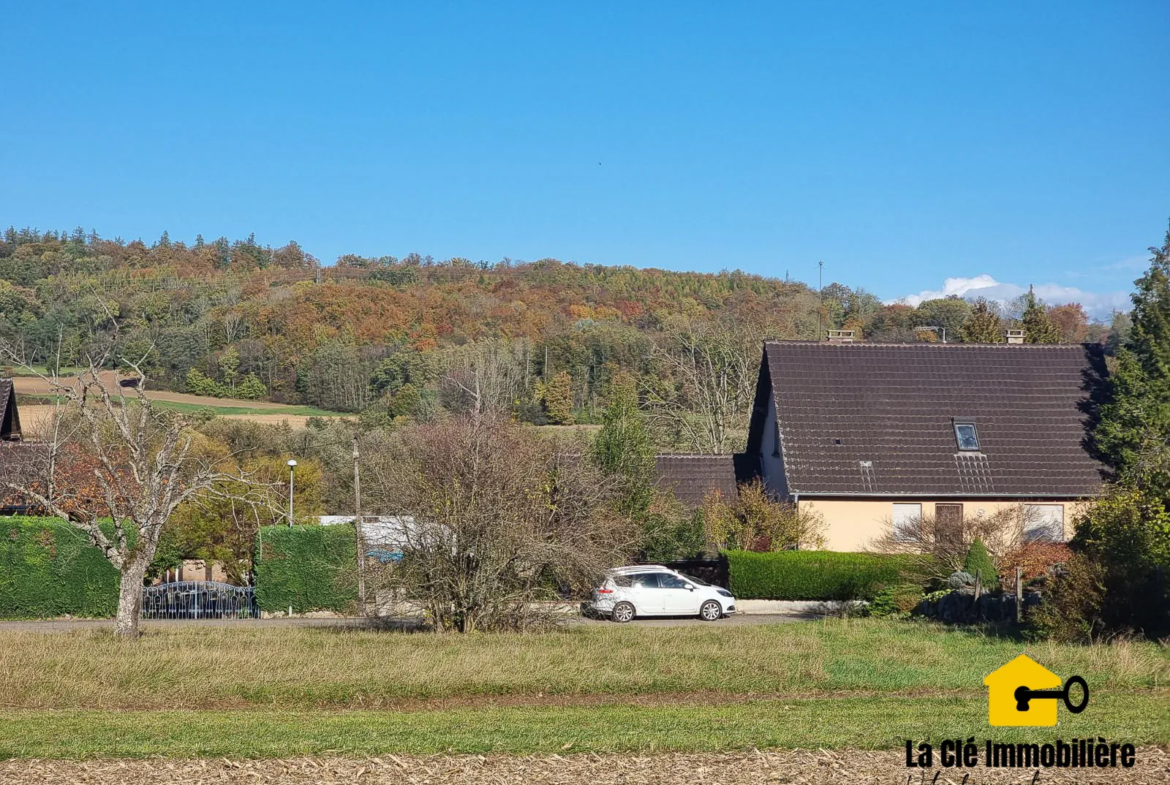 Terrain viabilisé à Hirsingue sur les hauteurs 