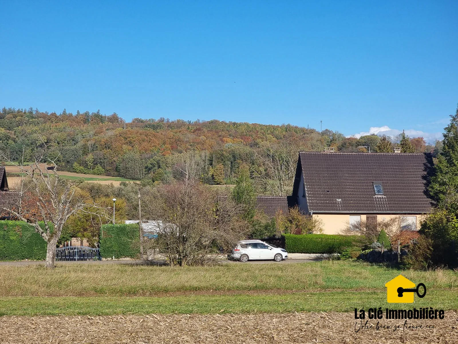 Terrain viabilisé à Hirsingue sur les hauteurs 