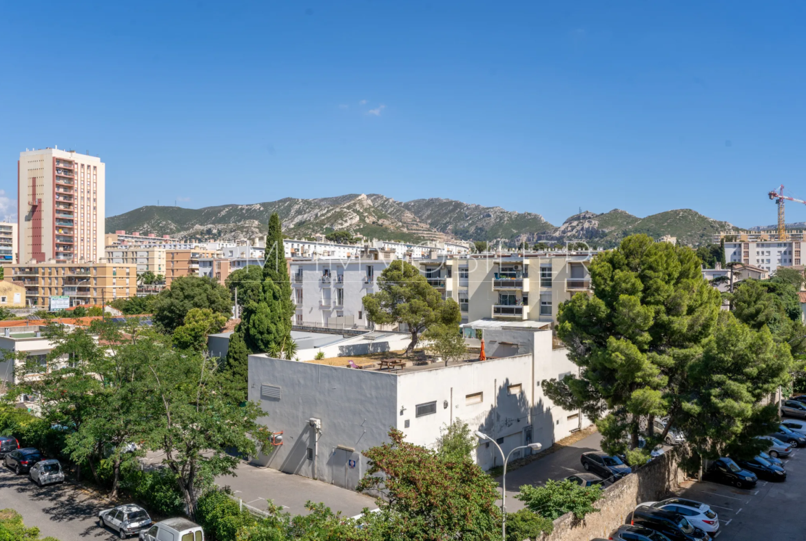 Spacious Apartment with Views in Sainte Marguerite, Marseille 