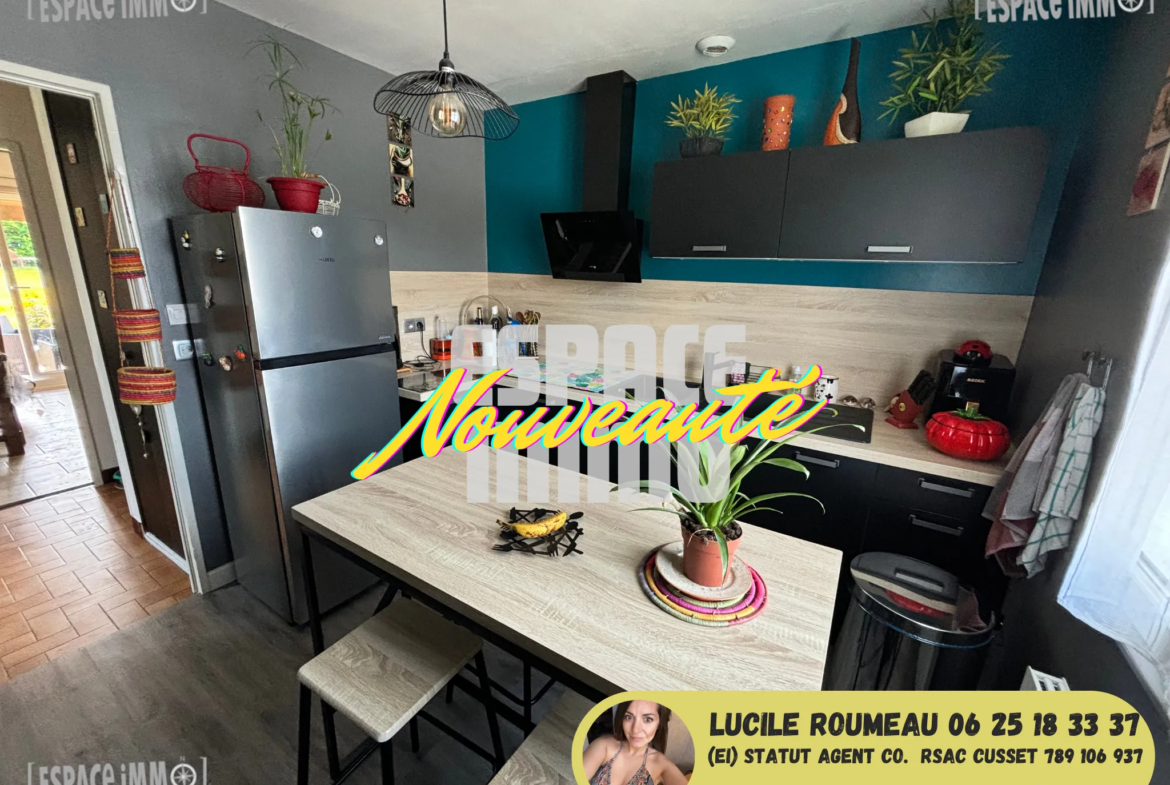 Maison agréable T4 à vendre à Cusset - 190 000 € 