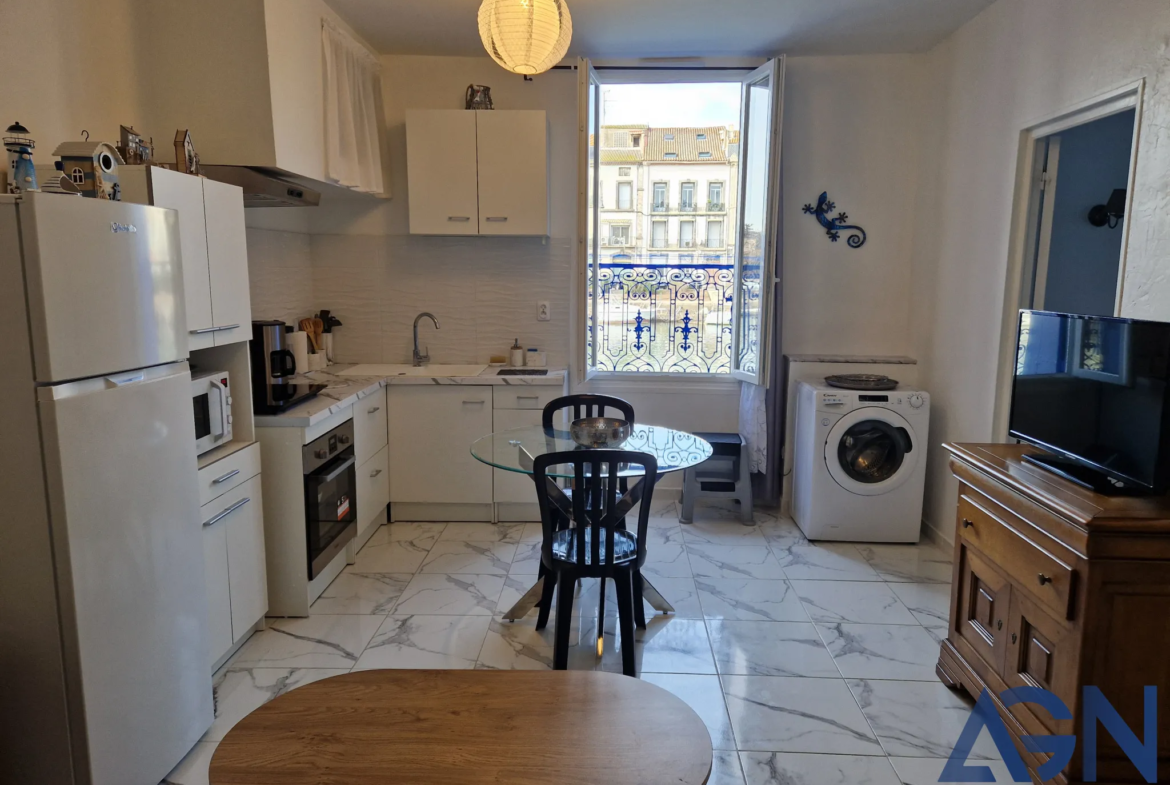 À VENDRE : APPARTEMENT 3 PIÈCES DE 46M² LUMINEUX À AGDE VUE SUR L'HÉRAULT 