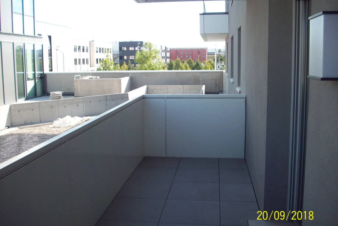 Appartement type 2 à Bezannes avec terrasse et parking 