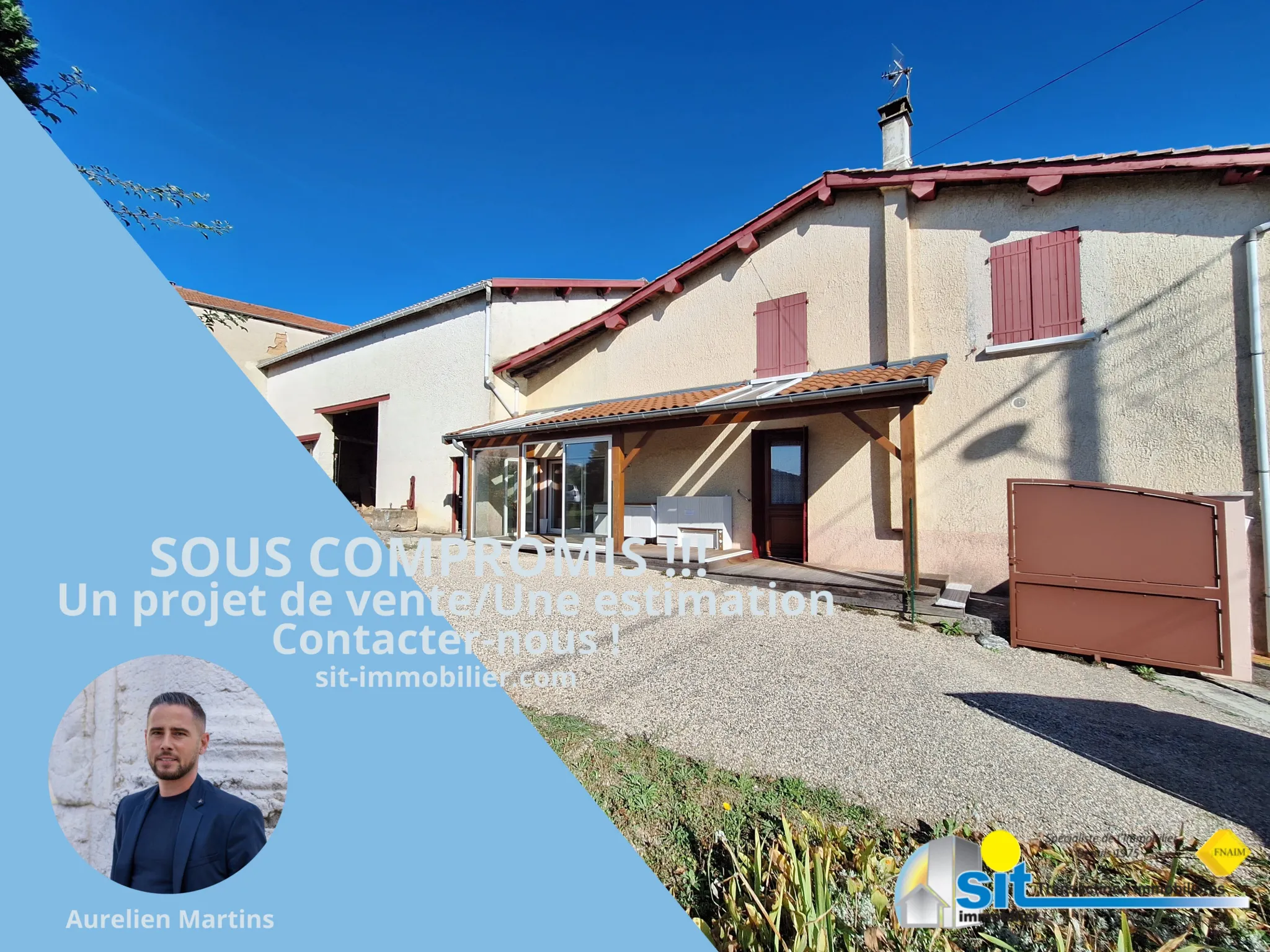 Maison à Cheyssieu de 225m² avec hangar à vendre 