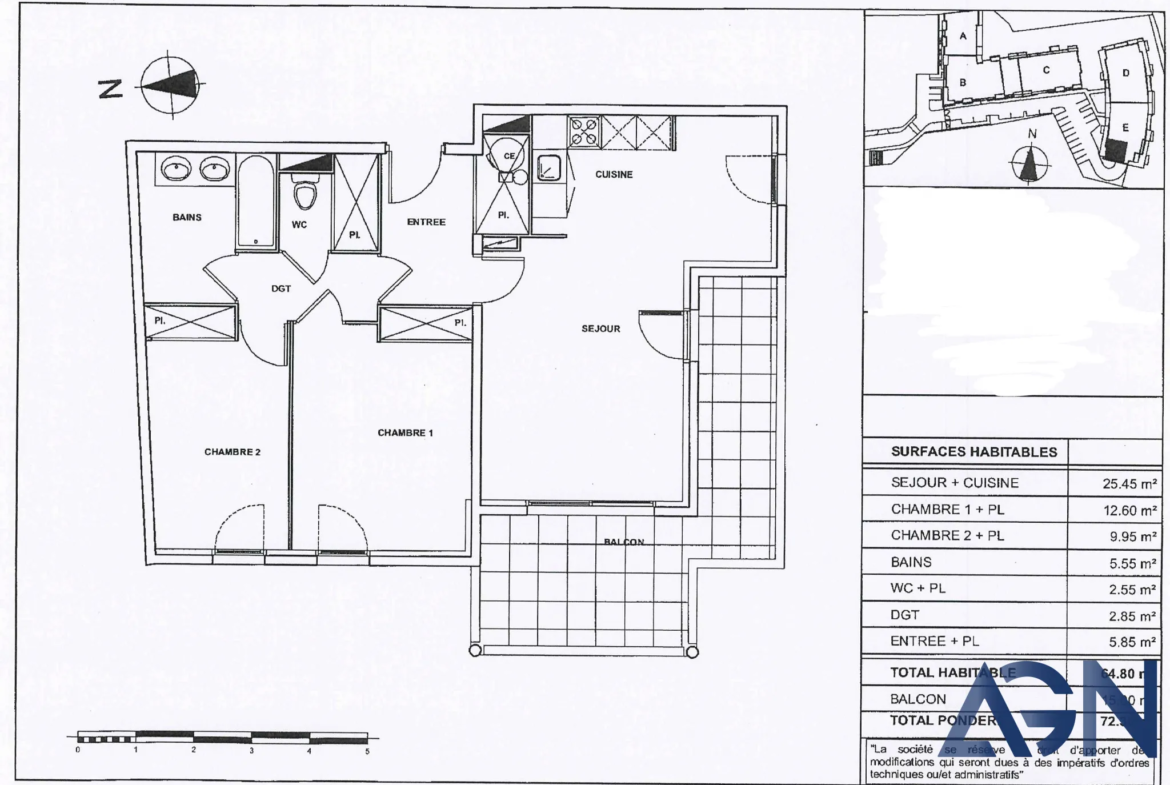 À VENDRE : APPARTEMENT T3 LUMINEUX AVEC TERRASSE À MONTPELLIER 