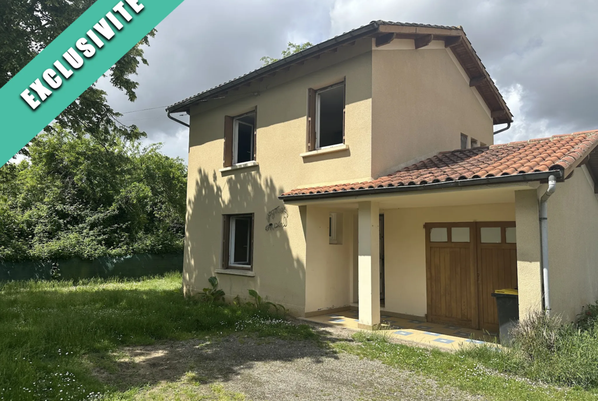 Maison individuelle avec garage et jardin à Fleurance 