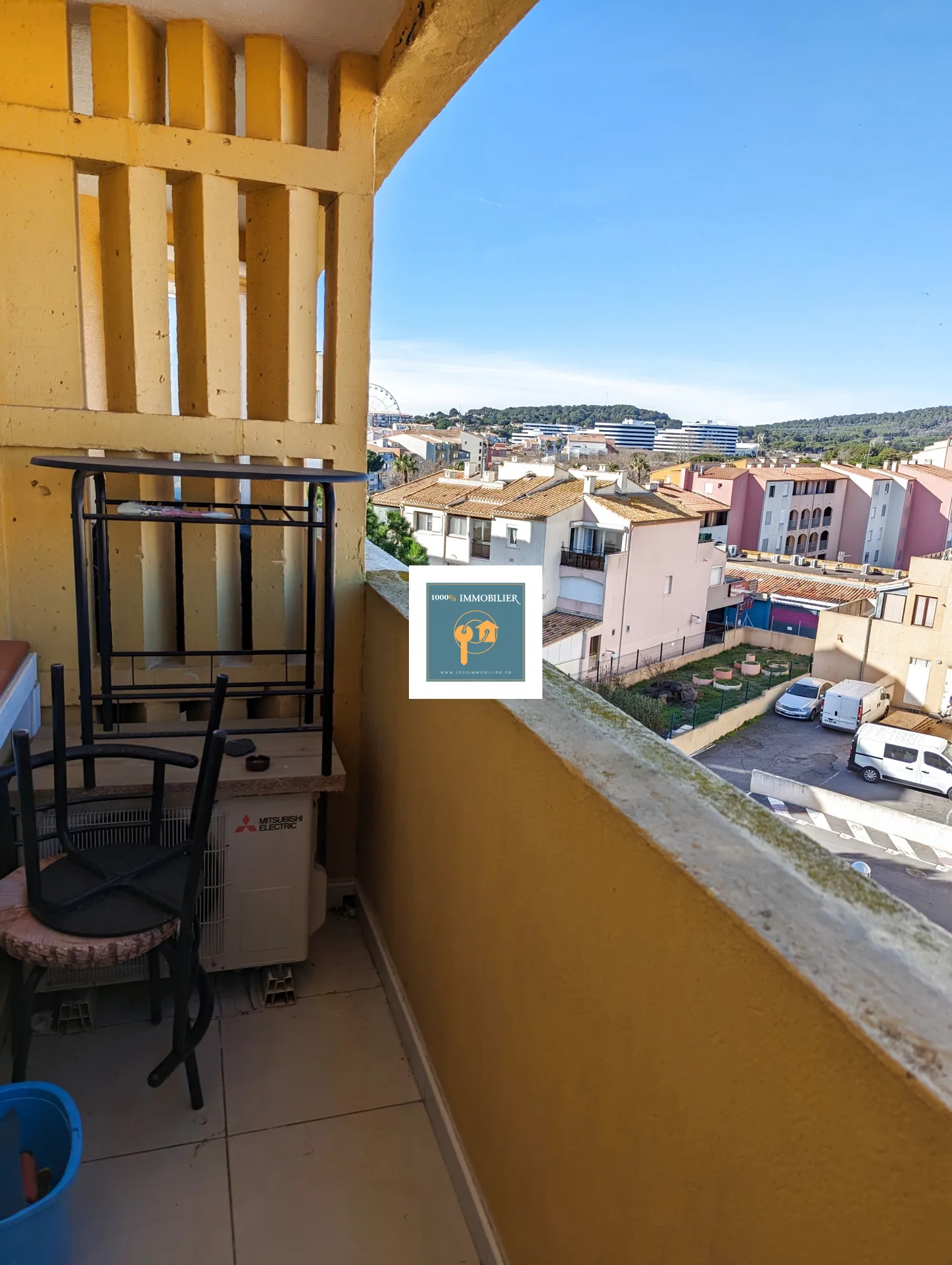 Appartement rénové de 32 m² avec balcon à 200m de la plage à Le Cap d'Agde 